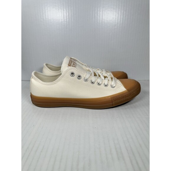 Sz 11 Converse Chuck Taylor All Star Heavy Canvas Shoes White Egret Gum A10512C - Picture 1 of 8